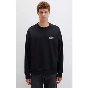 Mavi 0611716-900 Logo Baskılı Bisiklet Yaka Sweatshirt