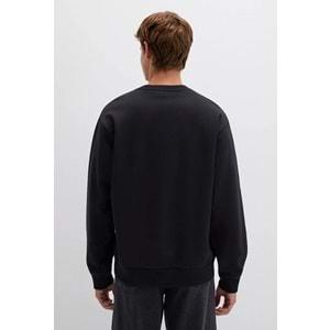 Mavi 0611716-900 Logo Baskılı Bisiklet Yaka Sweatshirt