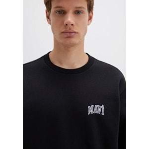 Mavi 0611716-900 Logo Baskılı Bisiklet Yaka Sweatshirt