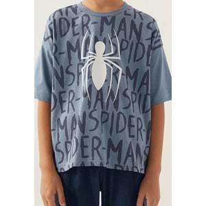 Spıderman Lisanslı D4877 Bug T-Shirt ve Kapri Alt Üst Erkek Çocuk Takımı