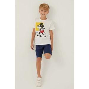 Minnie Mouse Lisanslı D4883 Beyond T-Shirt ve Şort Alt Üst Erkek Çocuk Takımı