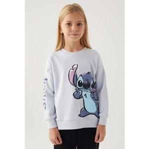 Stitch D4898 Puss Kız Çocuk Sweatshirt