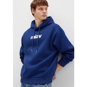 Mavi 0S10001-70722 Miav Baskılı Erkek Kapüşonlu Sweatshirt