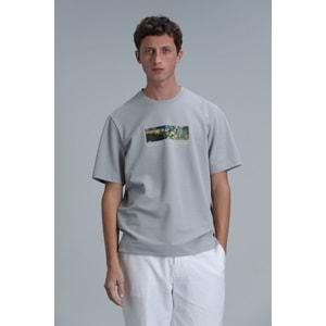 Lufian 111020193 Bıanca Modern Grafik Tişört Erkek T-Shirt