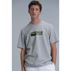Lufian 111020193 Bıanca Modern Grafik Tişört Erkek T-Shirt
