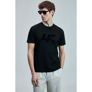 Lufian 111020243 Onıx Modern Grafik T- Shirt Erkek Tişort