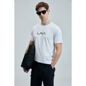 Lufian 111020244 Blaze Modern Grafik Tişort Erkek T-Shirt