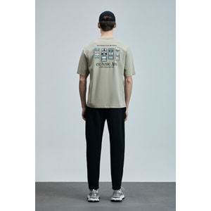 Lufian 111020248 Mask Modern Grafik T- Shirt Erkek Tişort