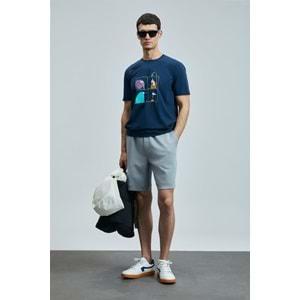 Lufian 111020254 Funky Modern Grafik Tişort Erkek T-Shirt