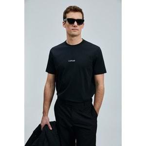 Lufian 111020235 Marcus Modern Grafik Tişort Erkek T-Shirt