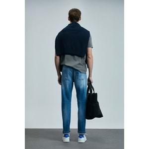 Lufian 111200196 Franz Smart Jean Erkek Pantolon Slim Fit Erkek Kot Pantolon