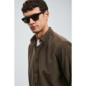 Lufian 112010682 Drew Erkek Basic Gömlek Regular Fit Erkek Gömlek