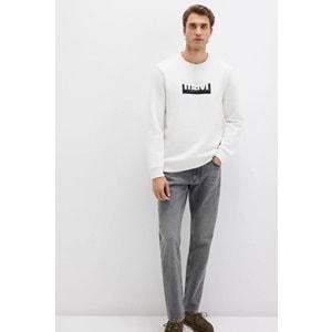 Mavi 0S10203-70057 Logo Baskılı Erkek Kapüşonlu Sweatshirt