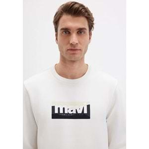 Mavi 0S10203-70057 Logo Baskılı Erkek Kapüşonlu Sweatshirt