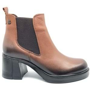 Venüs Amare Hakiki Deri Kaymaz Taban Ortopedik Kadın Bot