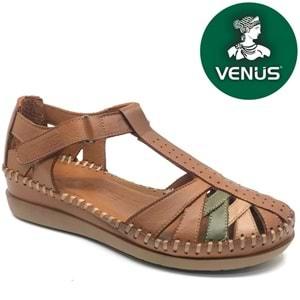 Venüs Margit Hakiki Deri Comfort Ortopedik Kadın Sandalet