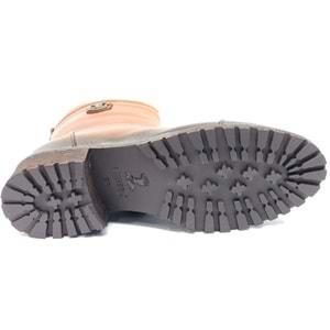 Venüs Marsel Hakiki Deri Düz Kaymaz Taban Ortopedik Kadın Bot