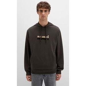 Mavi 0S10395-70219 Logo Baskılı Kapüşonlu Erkek Sweatshirt
