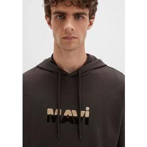 Mavi 0S10395-70219 Logo Baskılı Kapüşonlu Erkek Sweatshirt