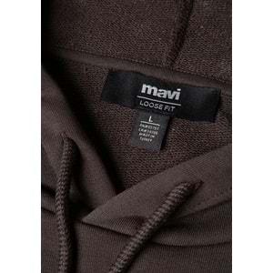 Mavi 0S10395-70219 Logo Baskılı Kapüşonlu Erkek Sweatshirt