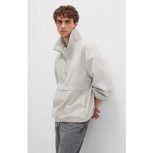 Mavi 0211684-70074 Yarım Fermuarlı Kanguru Cepli Erkek Sweatshirt