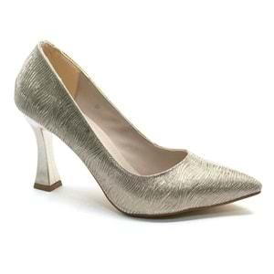 Seribo Desen Detaylı Stiletto Kadın Topuklu Ayakkabı