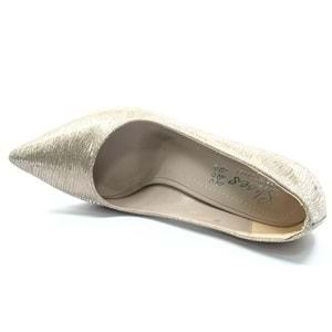 Seribo Desen Detaylı Stiletto Kadın Topuklu Ayakkabı