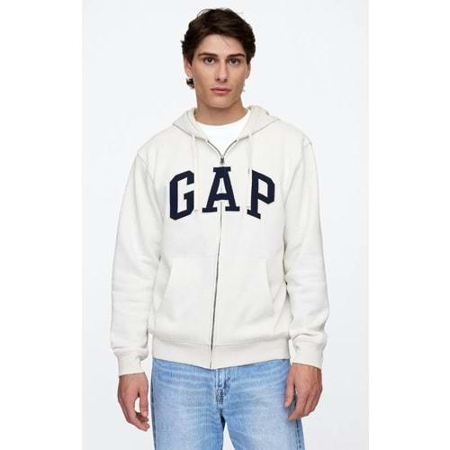 Gap V-Heritage Gap Logo Fz-Snl 674144 Erkek Kapüşonlu Fermuarlı Sweatshirt