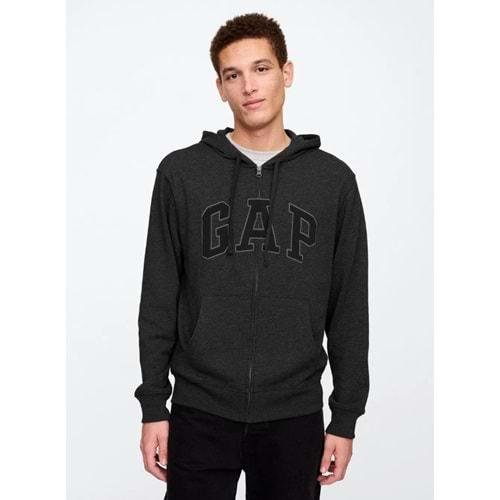 Gap V-Frch Ft Herıtage Logo Po Fz - 868454012 Erkek Kapüşonlu Fermuarlı Sweatshirt