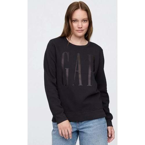 Gap Doorbuster Logo Sweatshirt 800444 Bisiklet Yaka Fleece Sweatshirt Kadın Sweatshirt
