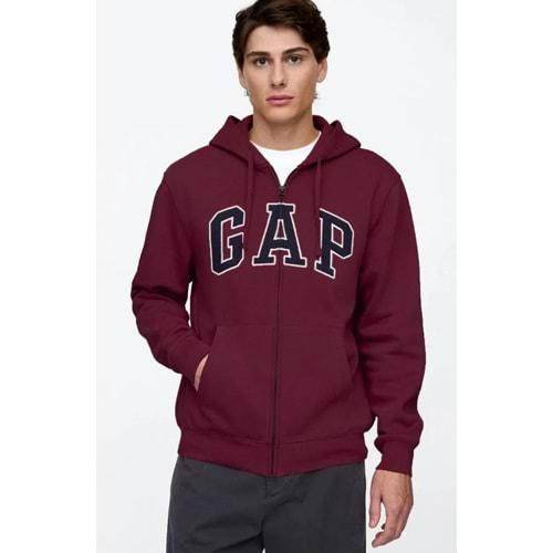 Gap V-Heritage Gap Logo Fz-Snl 674144 Erkek Kapüşonlu Fermuarlı Sweatshirt