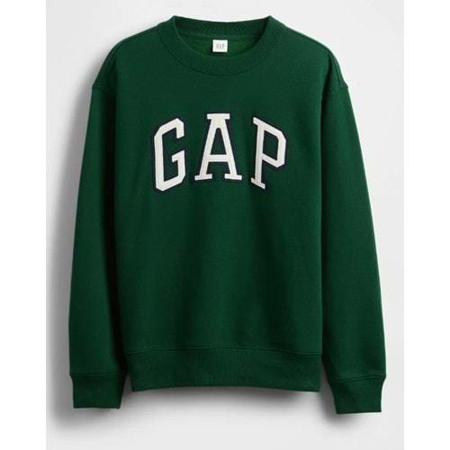Gap V-Frch Heritage Crew Gap Logo 823720 Bisiklet Yaka Fleece Sweatshirt Kadın Sweatshirt