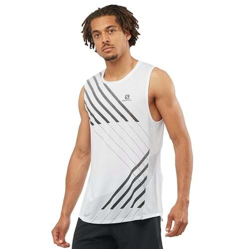 Salomon LC1744000 Sense Aero Trail Tank M Erkek Atlet Sıfır Kol Forma