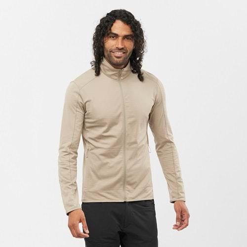 Salomon Outrack Full Zip Mid Fleece Midlayer LC1863200 Erkek Sweatshirt Ceket