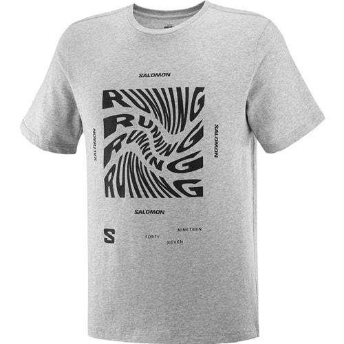 Salomon LC2219000 Running Graphic SS Tee Tişört Erkek T-Shirt