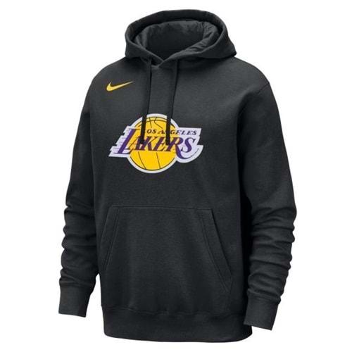 Nike Los Angeles Lakers NBA Erkek Basketbol Sweatshirt DX9997-010 Erkek Kapüşonlu Sweatshirt