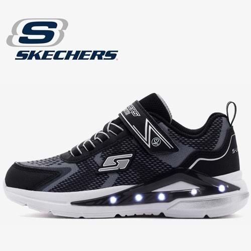Skechers Tri-namics 401660L-BKSL Ortopedik Işıklı Çocuk Spor Ayakkabı