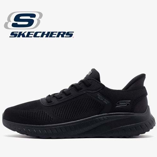 Skechers Bobs Squad Chaos Solıd Step Slip-İns 118312-BBK Erkek Spor Ayakkabı