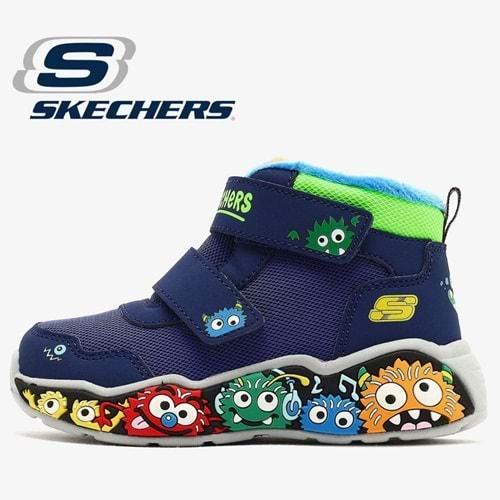 Skechers Play Scene Frosty Pals 407319N-NVMT Ortopedik Bebek Çocuk Bot