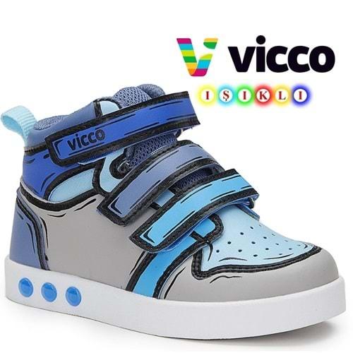 Vicco Dali Işıklı Ortopedik Taban Çocuk Boğazlı Spor Ayakkabı