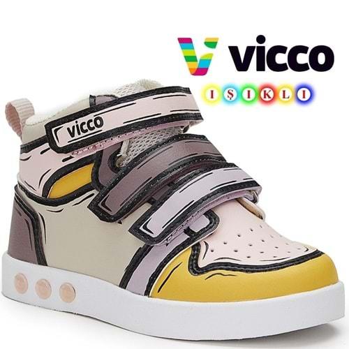 Vicco Dali Işıklı Ortopedik Taban Çocuk Boğazlı Spor Ayakkabı