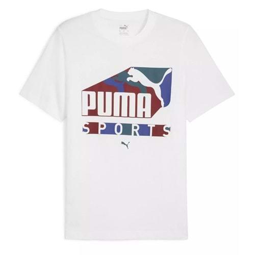 Puma 683207-02 Graphics Sports Tee Tişort Erkek T-Shirt