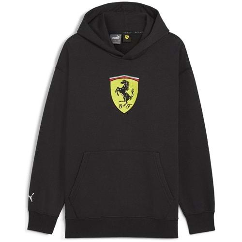 Puma 627054-01 Ferrari Race Big Shield Hdie Erkek Kapüşonlu Sweatshirt