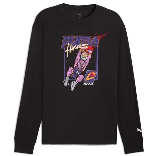 Puma Hoopstel LS Tee 632903-01 Tişört Erkek T-Shirt