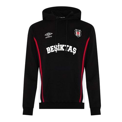 Beşiktaş S.K. Bjk Umbro 25/26 Takım Antrenman Pamuklu Erkek Kapüşonlu Sweatshirt