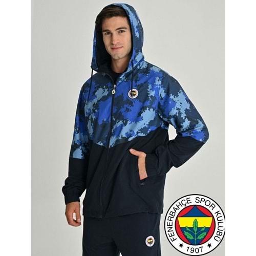 Fenerbahçe S.K. 25/26 Tribün Kamuflaj Yağmurluk Antrenman Jacket Eşofman Üstü Erkek Ceket