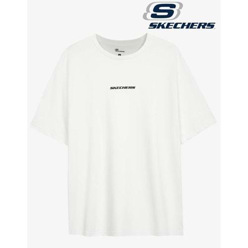 Skechers M Graphic Tee Oversize T-Shirt S232404-100 Erkek Tişört