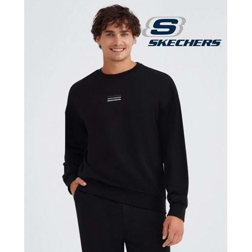 Skechers M Essential Crew Neck Sweatshirt S232234-001 Erkek Sweatshirt