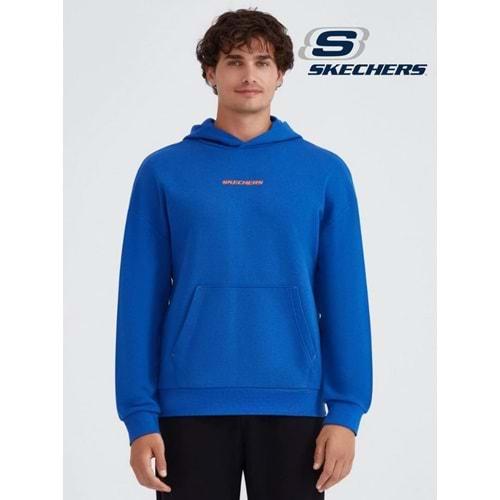 Skechers M Essential Hoodie Sweatshirt S232438-403 Kapüşonlu Erkek Sweatshirt