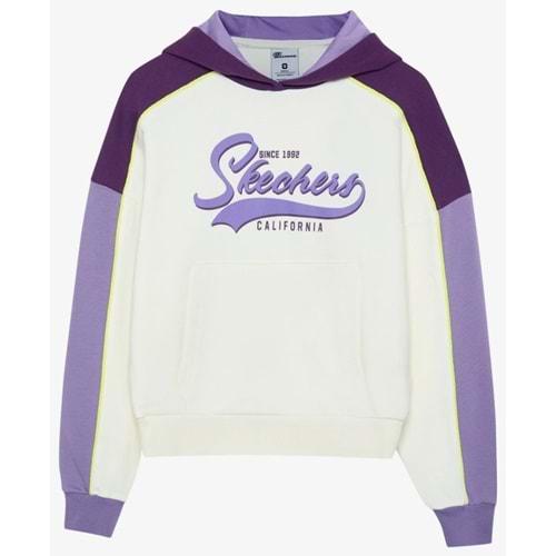 Skechers W LW Fleece Hoodie Sweatshirt S242096-102 Kadın Kapüşonlu Sweatshirt